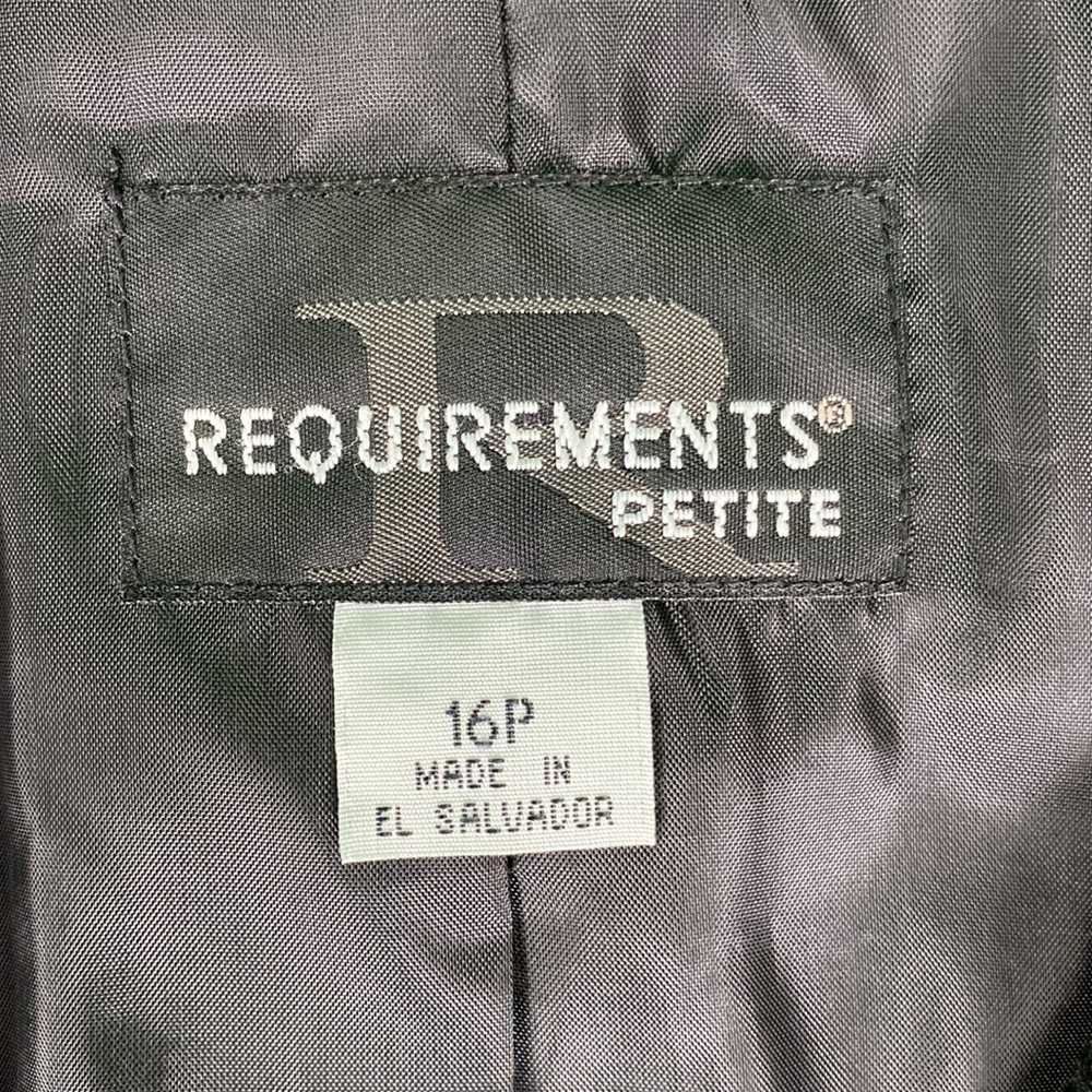 Requirements Petite Classic Black and Pink Plaid Tweed Jacket - Picture 13 of 14